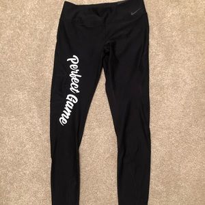 Nike Perfect Game Baseball Woman’s black leggings. PG large